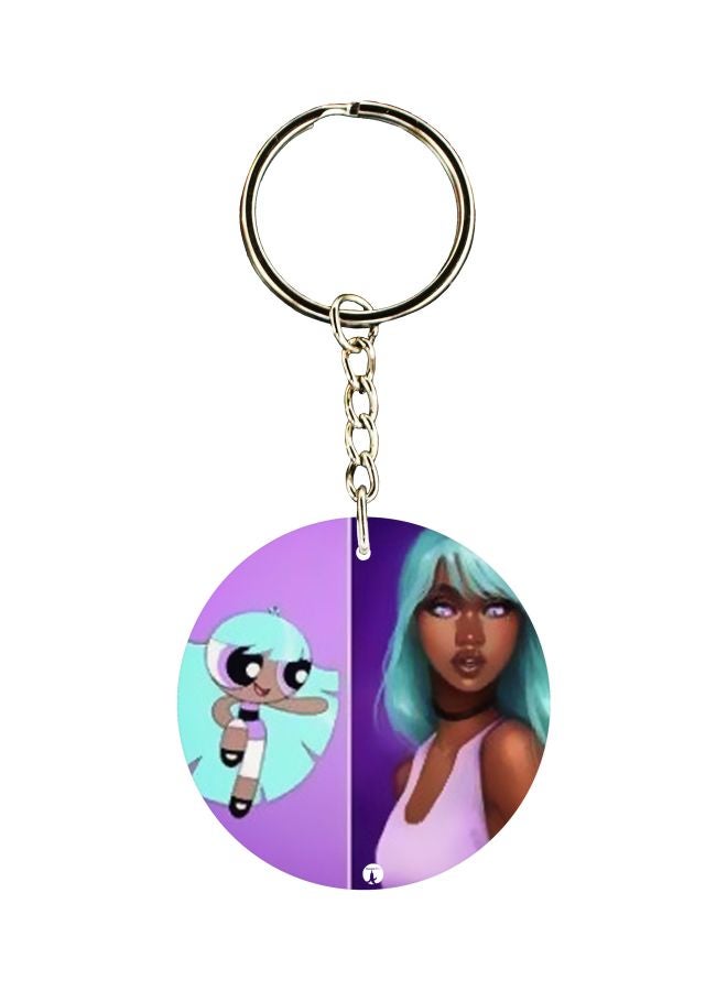 BP Powerpuff Girl Printed Keychain