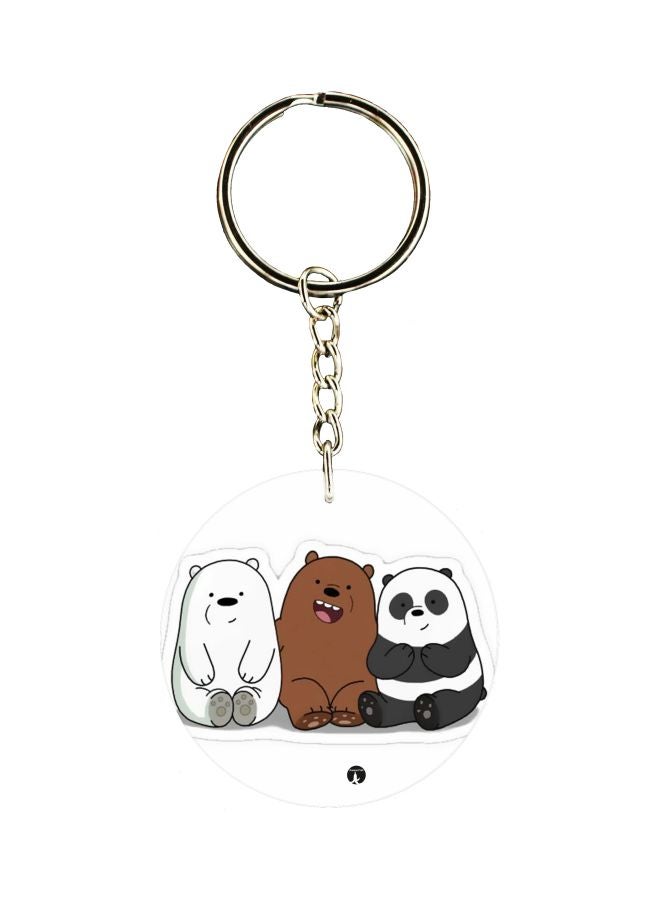 BP Panda Printed Keychain