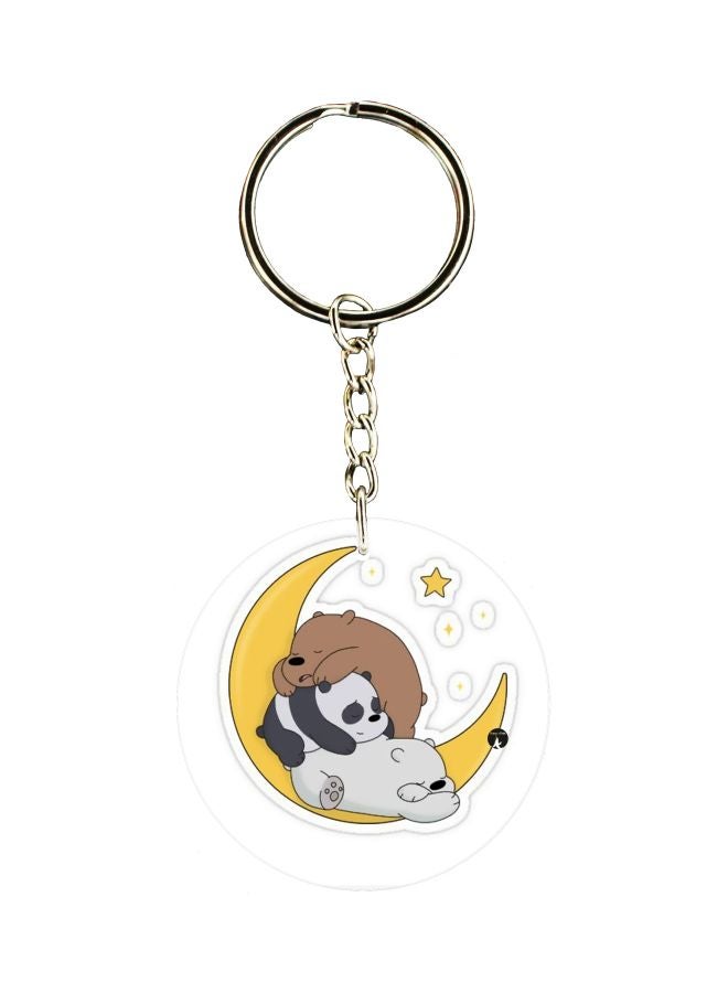 BP Panda Printed Keychain