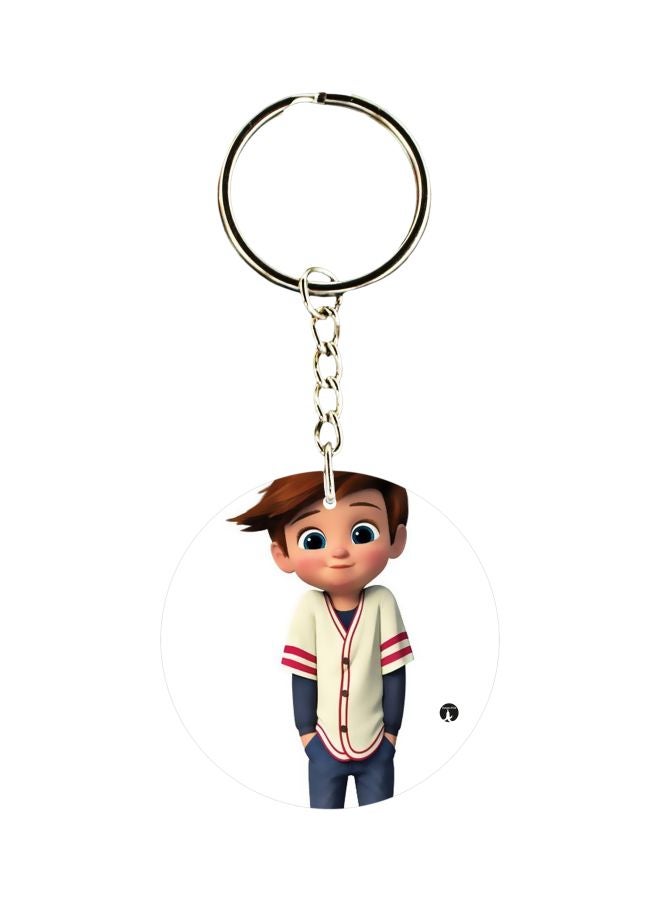 BP Cartoon Charecter Printed Key Chain