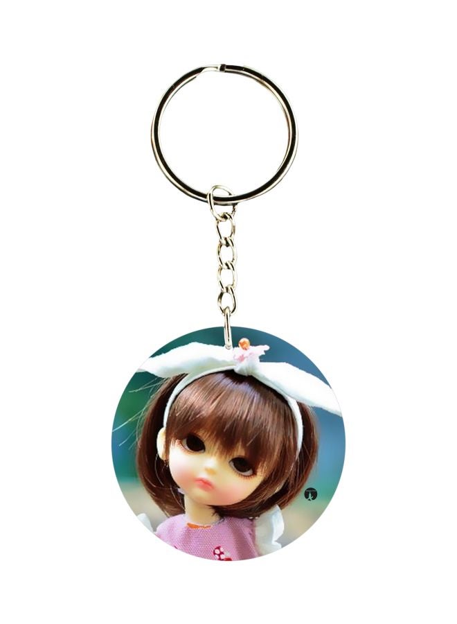 BP Doll Printed Plastic Keychain