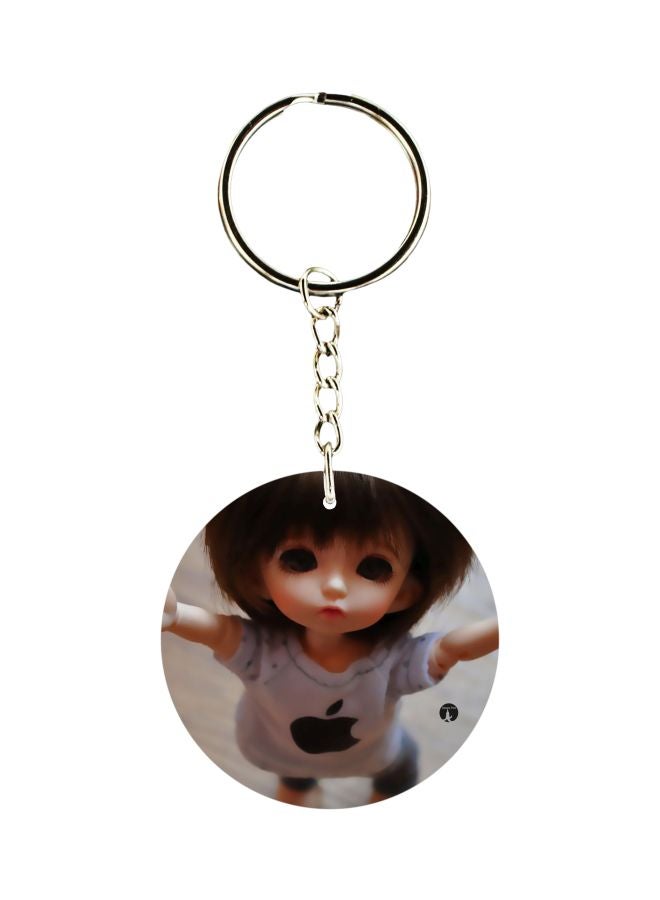 BP Doll Printed Plastic Keychain