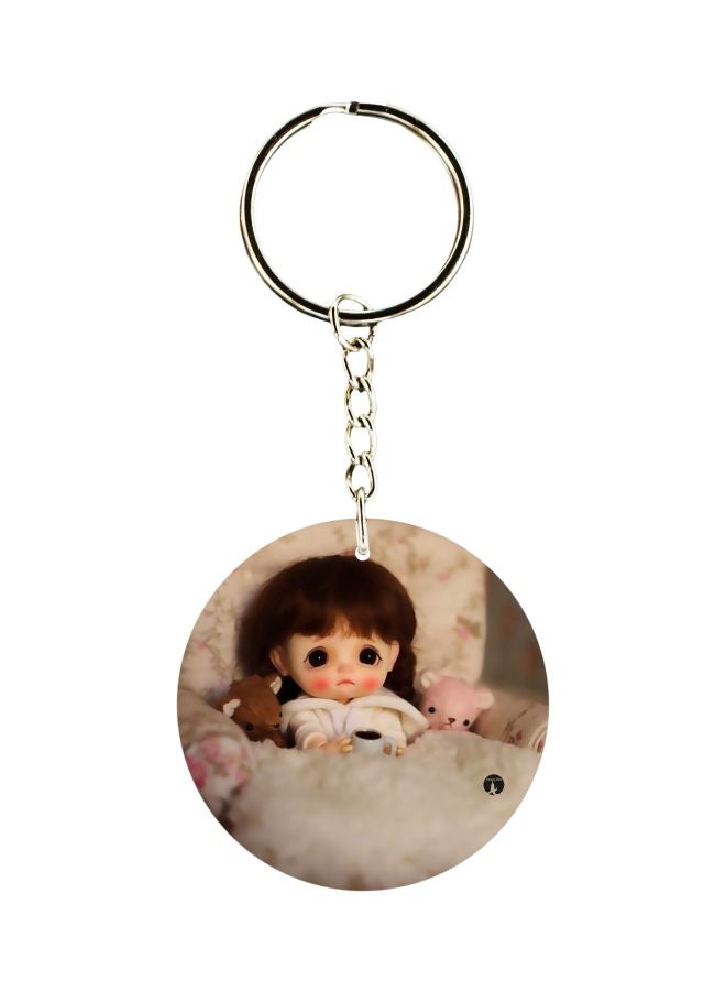 BP Doll Printed Plastic Keychain