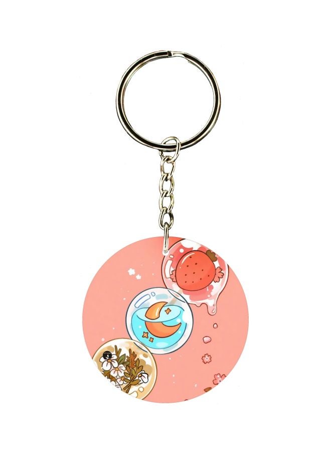 BP Printed Plastic Keychain