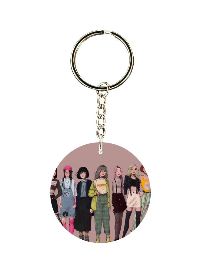 BP Cartoon Character Printed Keychain