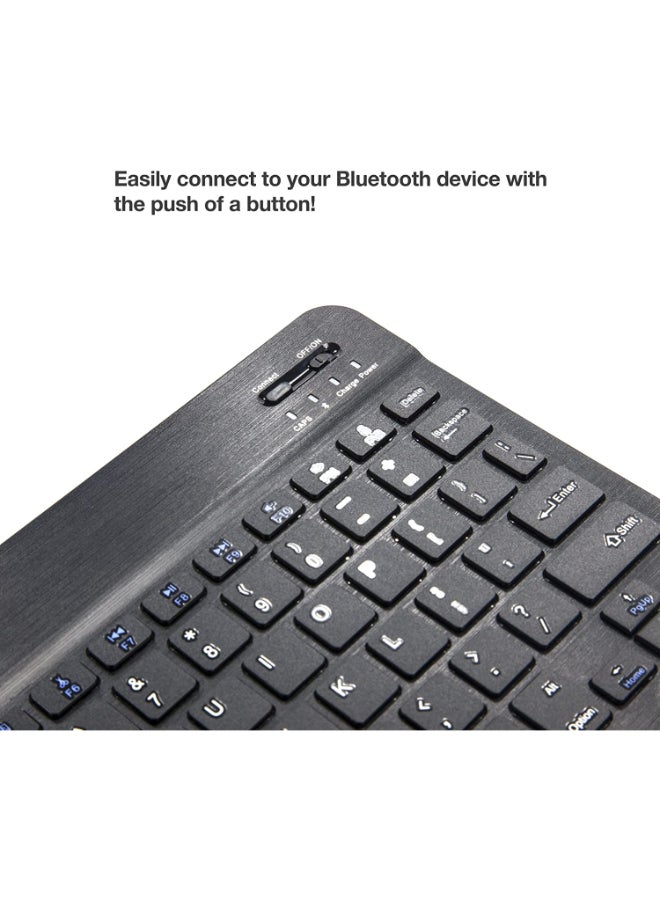 Portable Slim Keys Bluetooth Keyboard Black - Image 2