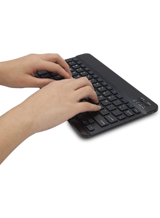 Portable Slim Keys Bluetooth Keyboard Black - Image 3