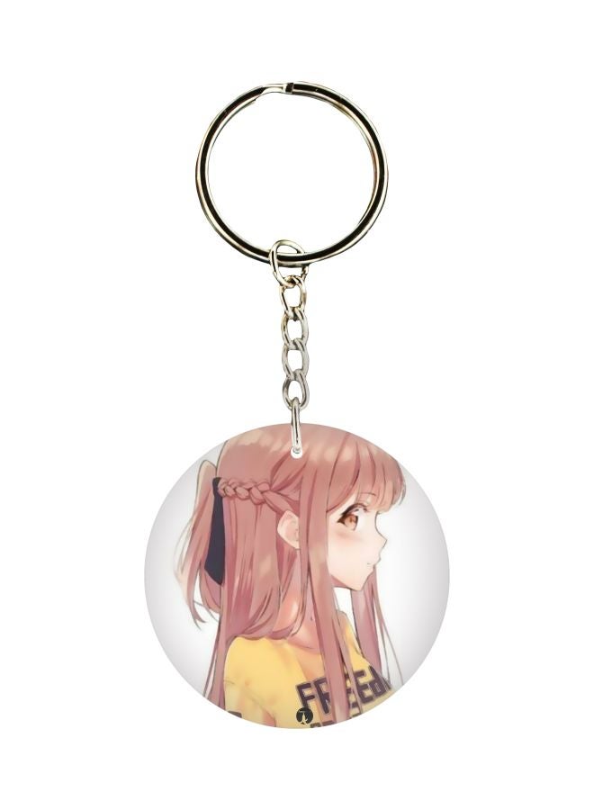 BP Anime Girl Printed Keychain