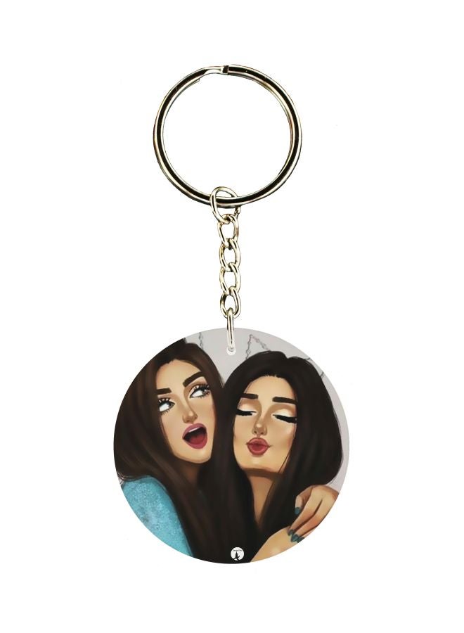 بي بي سلسلة مفاتيح بطبعة فتاة