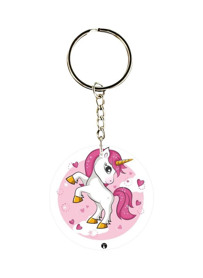 BP Unicorn Horse Printed Pocket Keychain