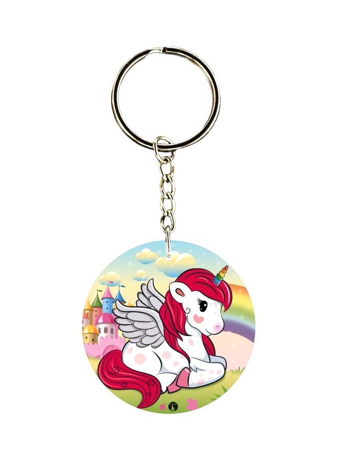 BP Unicorn Horse Printed Pocket Keychain