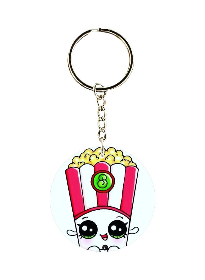 Cartoon Printed Single Sided Keychain