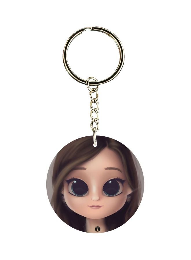 بي بي سلسلة مفاتيح توضع بالجيب بطبعة رسوم كرتونيّة على جانب واحد