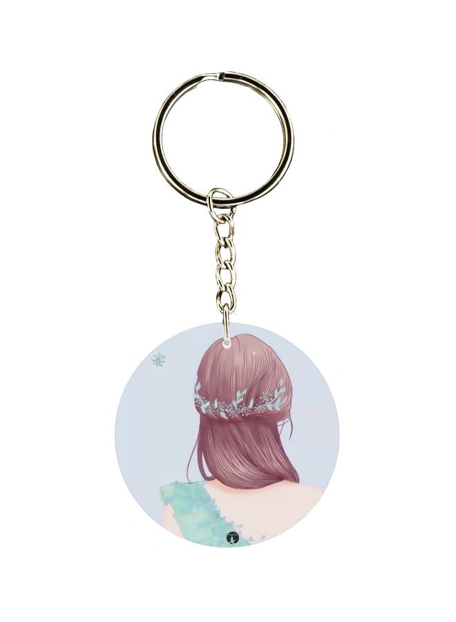BP Printed Plastic Keychain