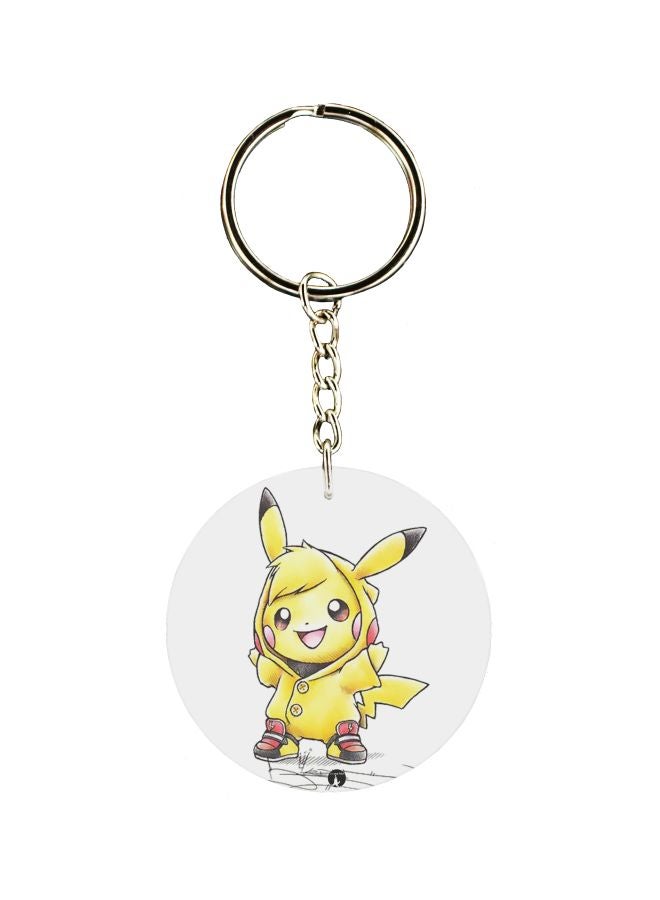 بي بي سلسلة مفاتيح بطبعة بيكاتشو على جانب واحد