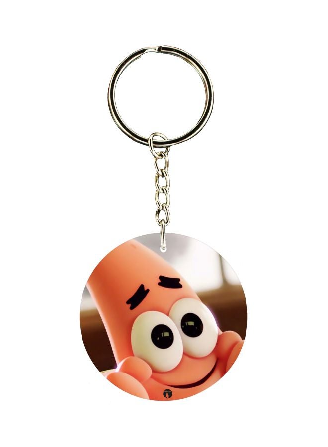 BP Single Sided Patrick Star Themed Keychain