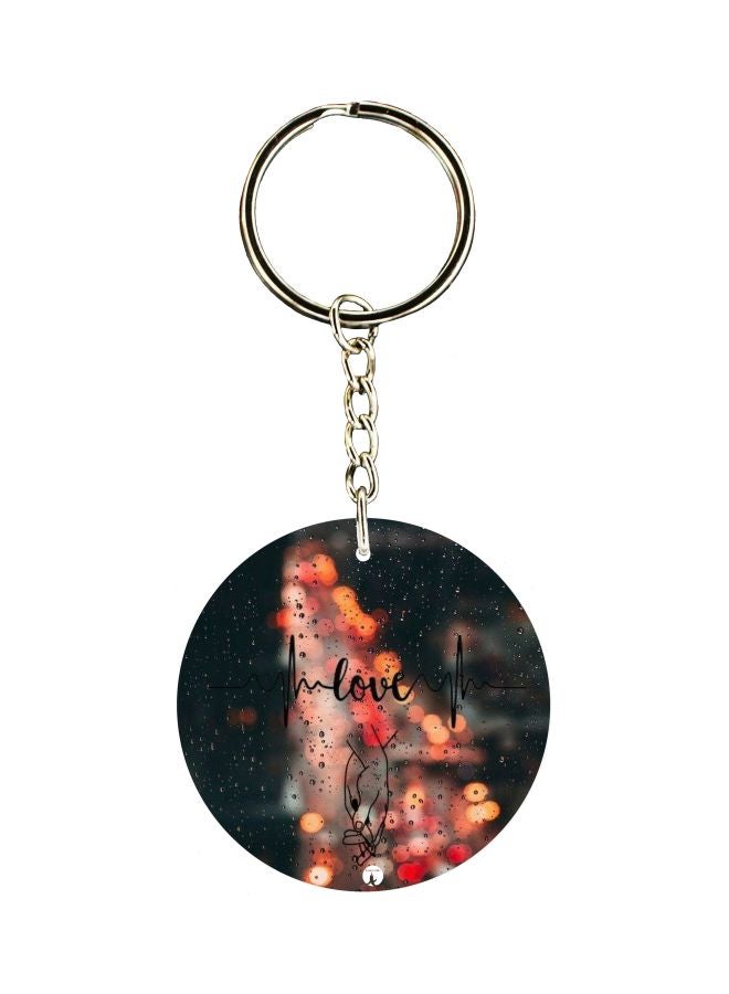 بي بي سلسلة مفاتيح بطبعة كلمة "Love"