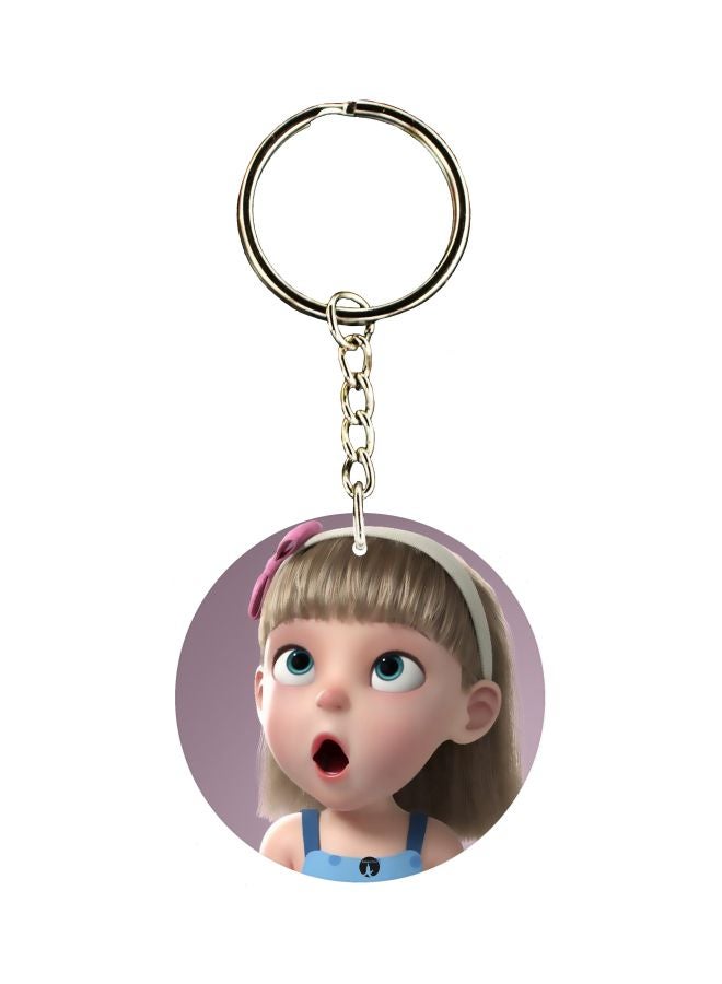 BP Cartoon Character Printed Keychain