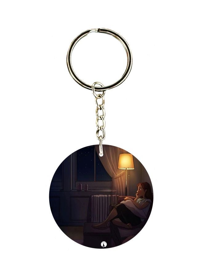 BP Animie Girl Printed Keychain