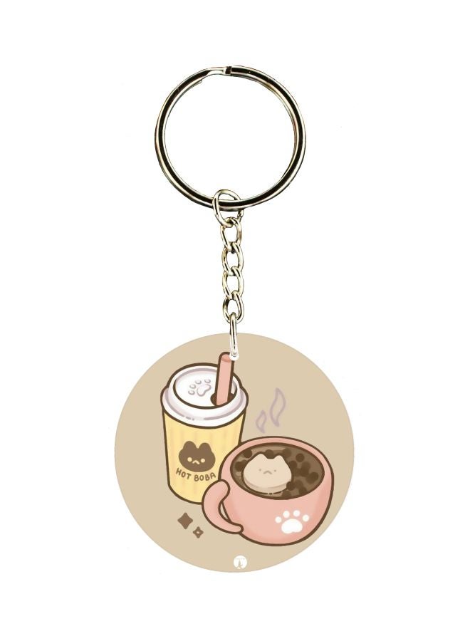 BP Paw Printed Keychain