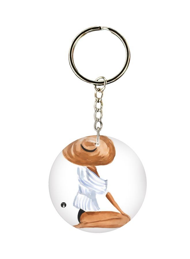 BP Printed Single Sided Keychain