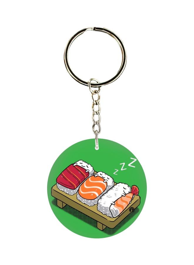 BP Cartoon Themed Single Sided Keychain