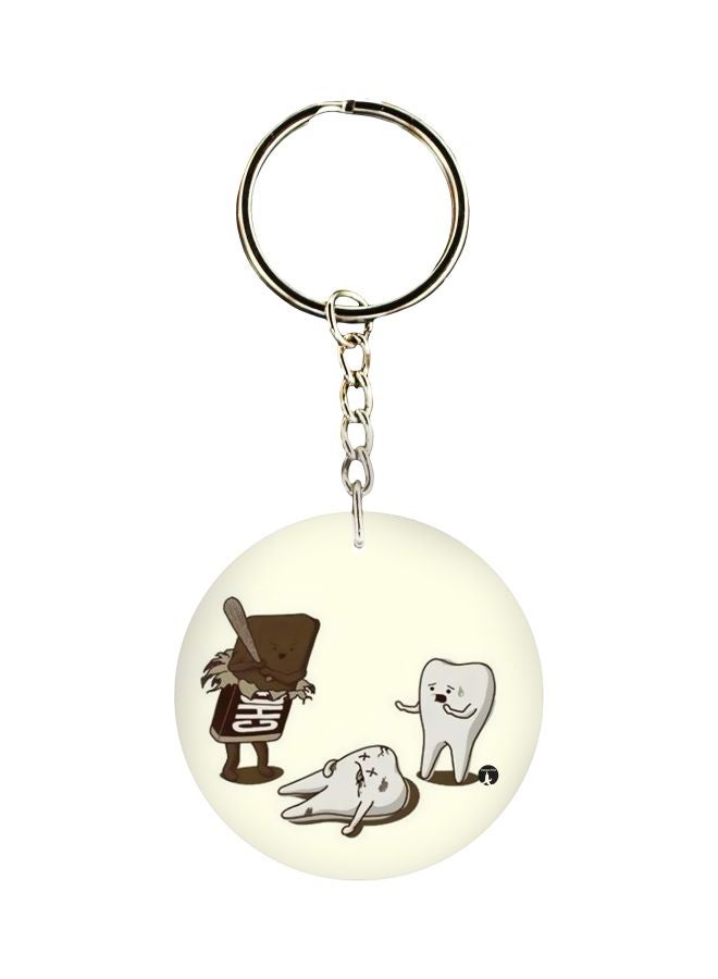BP Cartoon Printed Single Sided Keychain