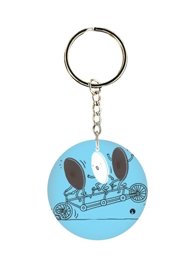 BP Cartoon Printed Single Sided Keychain