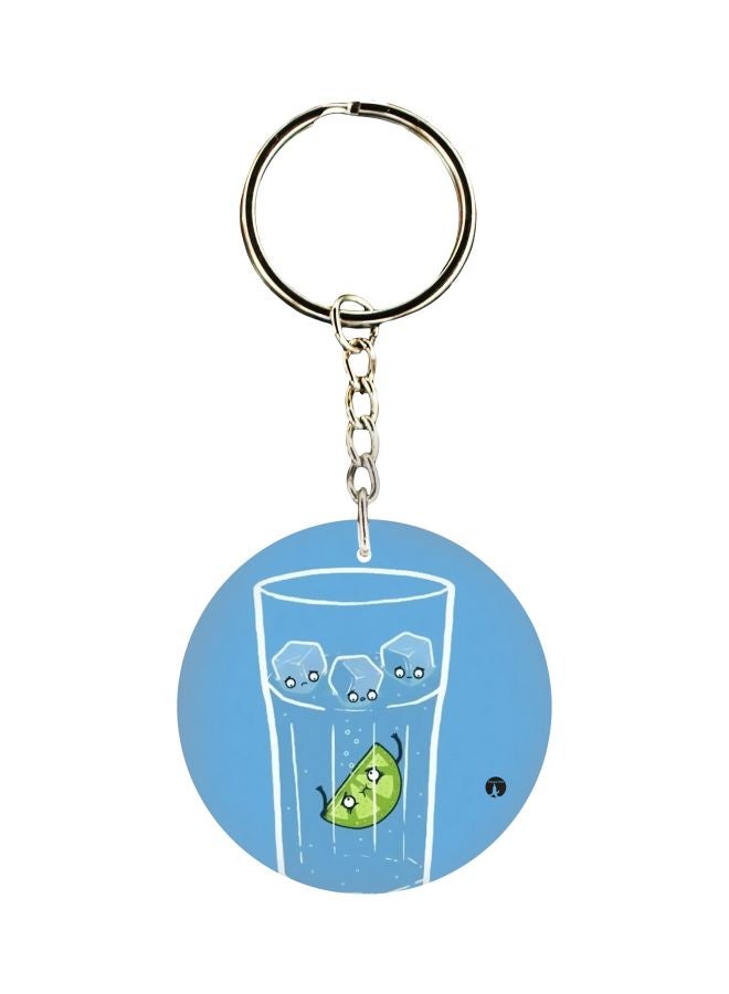 بي بي سلسلة مفاتيح بطبعة على جاتب واحد