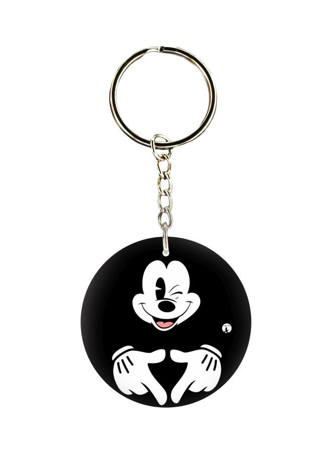 BP Mickey Mouse Printed Single Sided Keychain