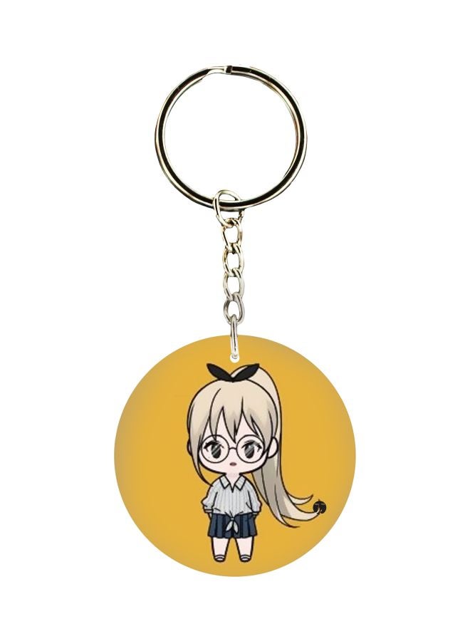 BP Cartoon Themed Single Sided Keychain