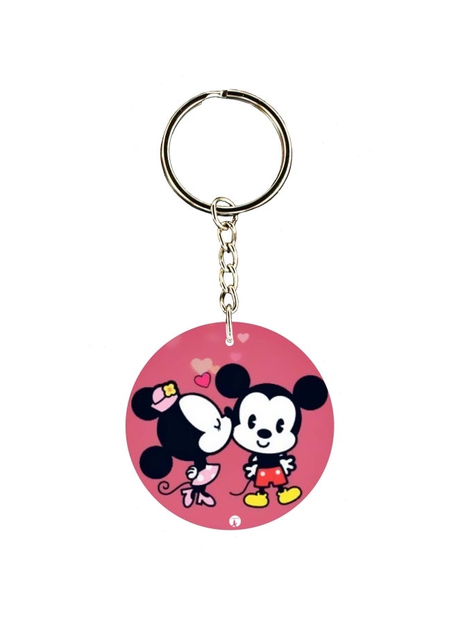 BP Mickey Mouse Printed Single Sided Keychain