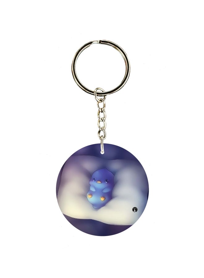 BP Cartoon Printed Single Sided Keychain