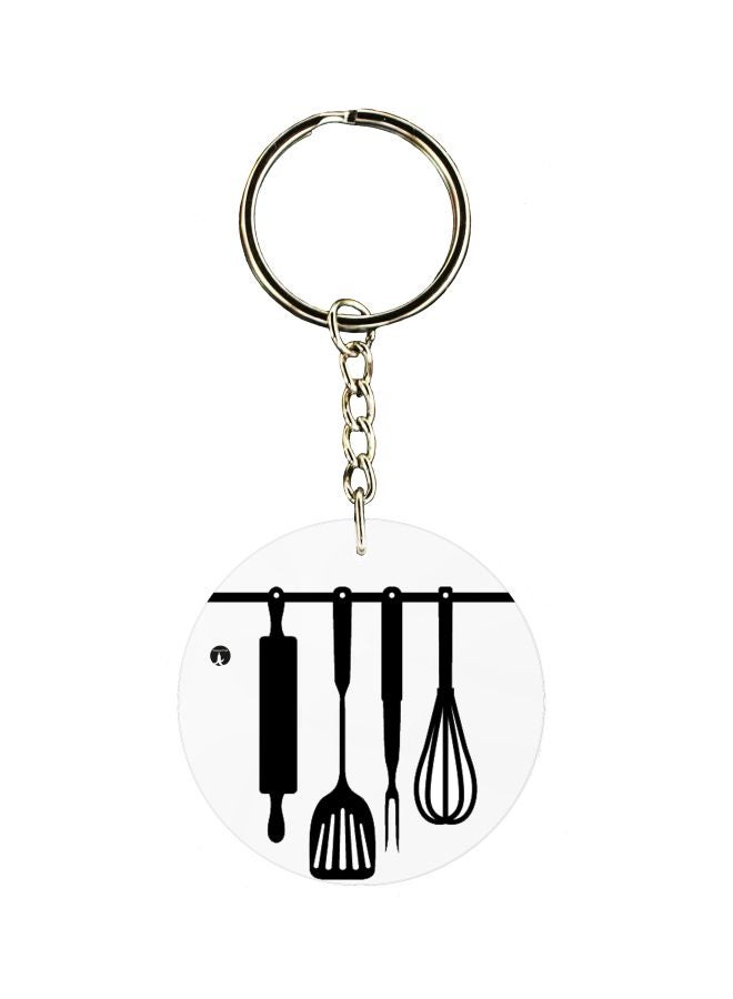 بي بي سلسلة مفاتيح بطبعة على جاتب واحد