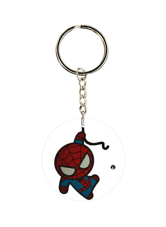 BP Spiderman Printed Single Sided Keychain