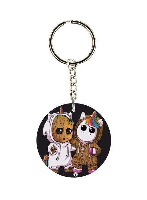 Printed Single Sided Keychain