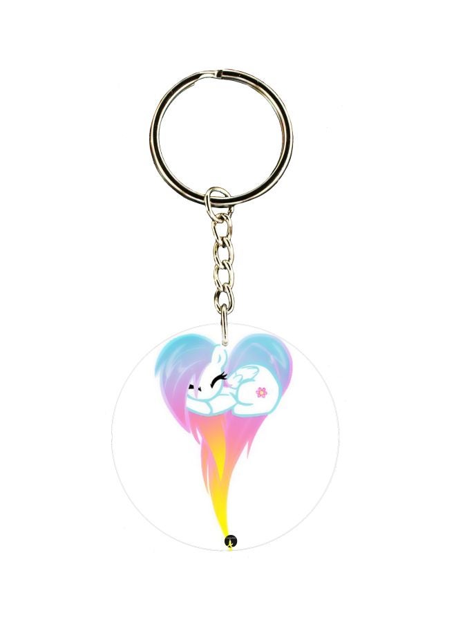 بي بي سلسلة مفاتيح بطبعة قط على جانب واحد