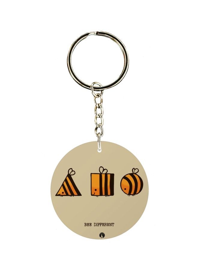 BP Bee Different Printed Single Sided Keychain