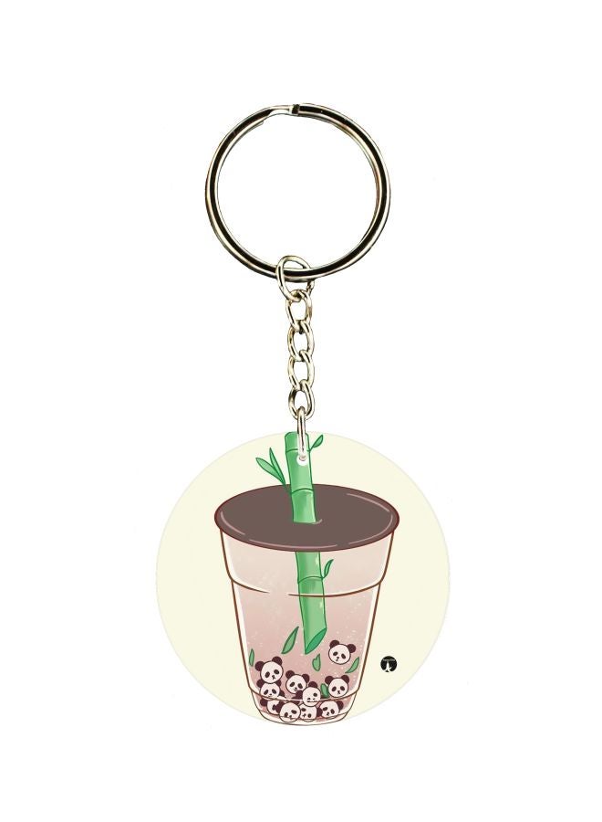BP Cactus Printed Single Sided Keychain