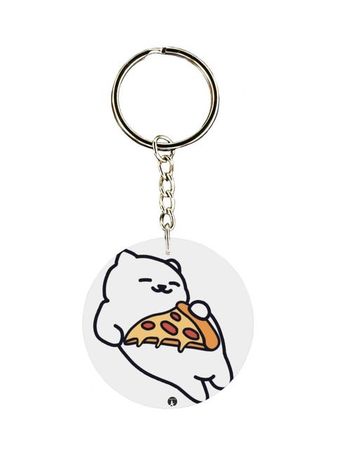 Cartoon Printed Single Sided Keychain