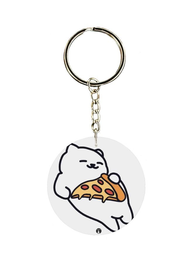 Cartoon Printed Single Sided Keychain