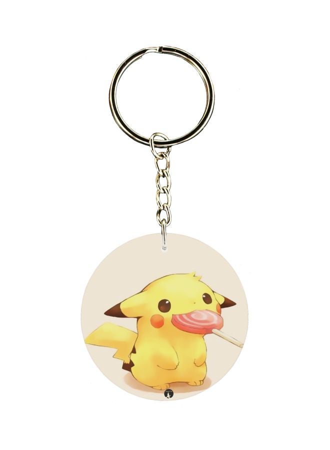 BP Single Sided Pikachu Cartoon Themed Keychain