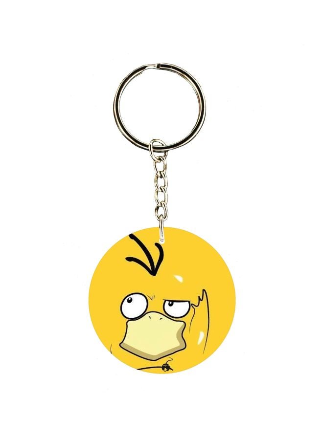 بي بي سلسلة مفاتيح بطبعة رسومات كرتونية على جهة واحدة