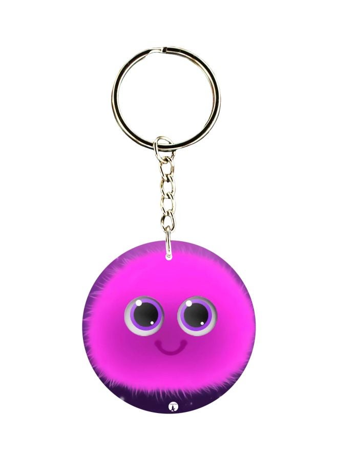 بي بي سلسلة مفاتيح بطبعة رسومات كرتونية على جهة واحدة