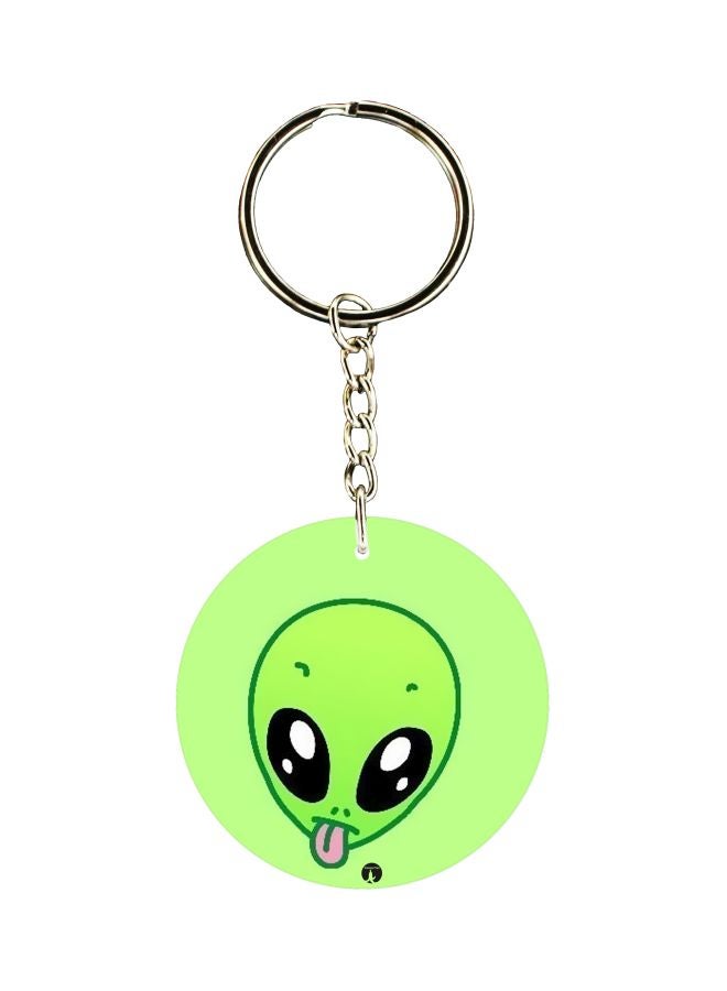 BP Alien Printed Keychain
