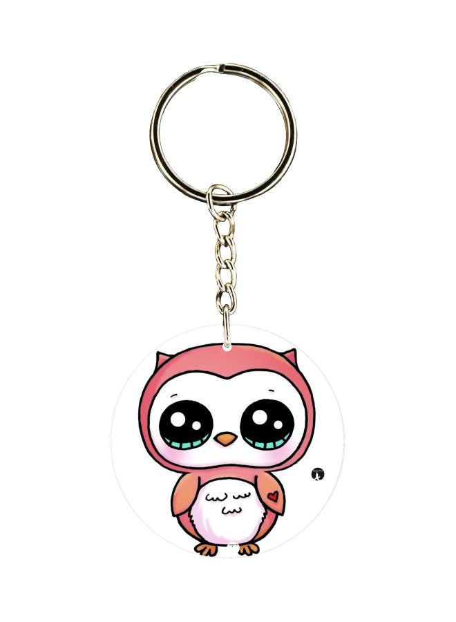 بي بي سلسلة مفاتيح بنمط كرتوني مطبوع لبومة