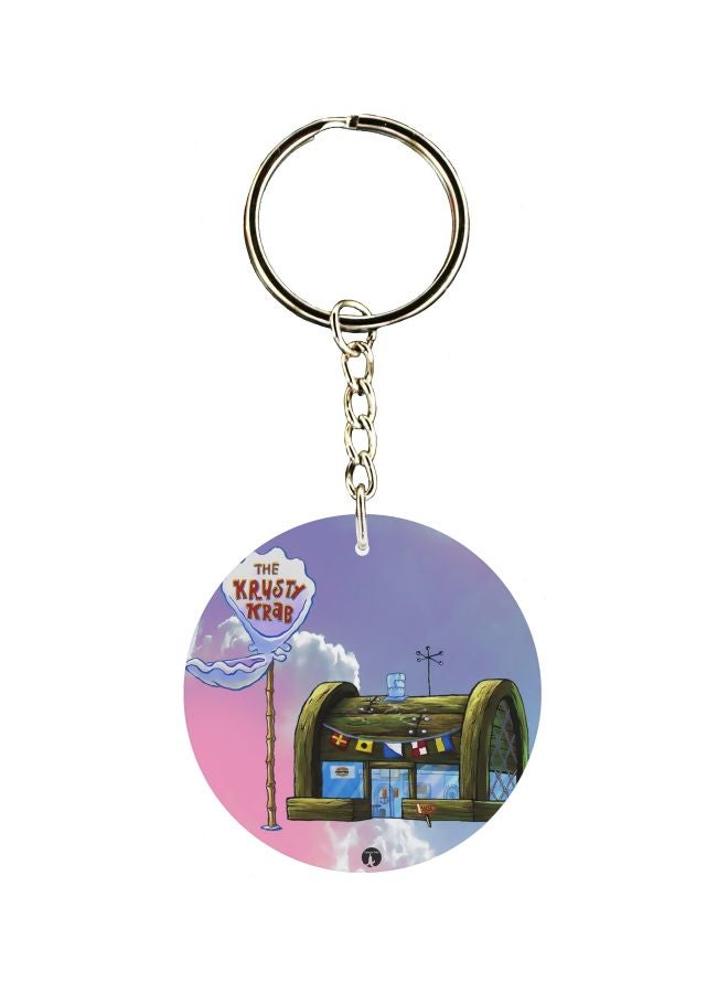 بي بي سلسلة مفاتيح بتصميم مستوحى من مطعم كراستي كراب