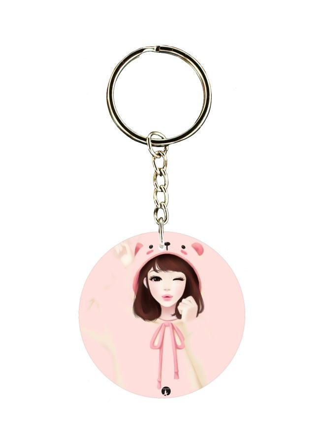 BP Printed Single Sided Keychain