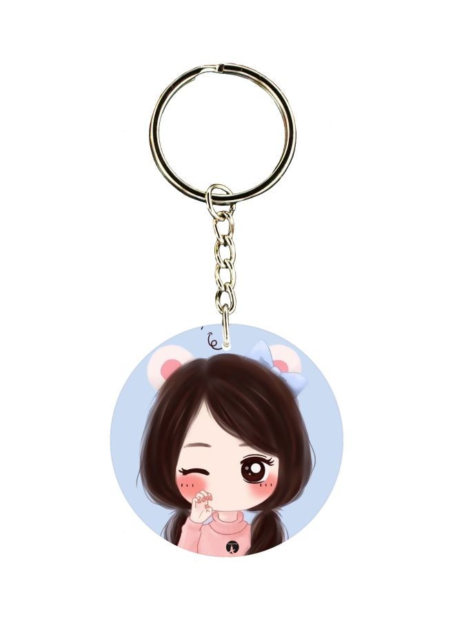 BP Printed Single Sided Keychain