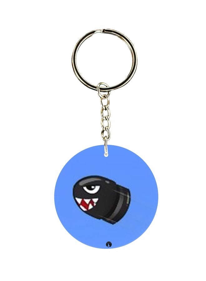 بي بي سلسلة مفاتيح بطبعة رسومات كرتونية على جهة واحدة